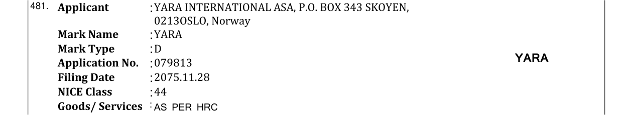 Original bulletin entry for YARA