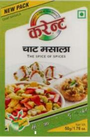 CURRENT CHAAT MASALA (and logo) trademark logo