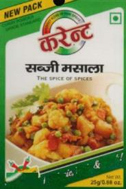 CURRENT SABJI MASALA (and logo) trademark logo