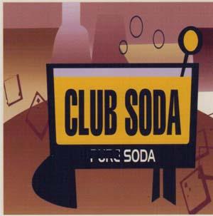 CLUB SODA (and logo) trademark logo