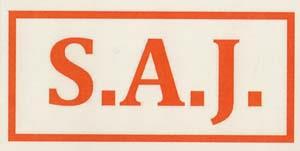 S.A.J. (and logo) trademark logo