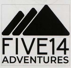 FIVE14 ADVENTURES (and logo) trademark logo