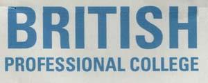 BRITISH PROFESSIONAL COLLEGE (and logo) trademark logo