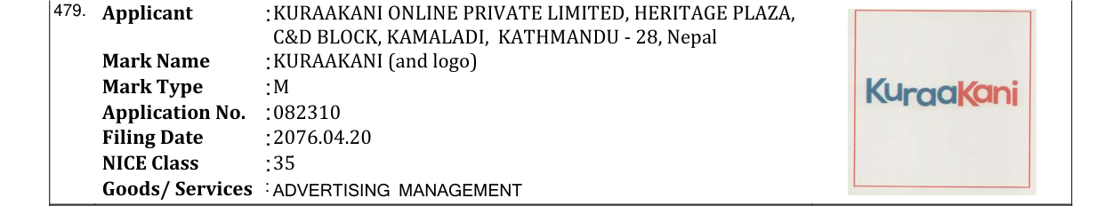 Original bulletin entry for KURAAKANI (and logo)