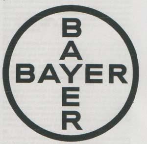 BAYER IN CIRCLE (FIGURATIVE MARK) (and logo) trademark logo