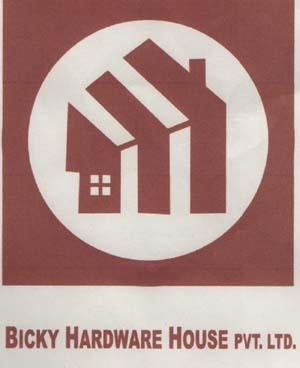 BICKY HARDWARE HOUSE PVT. LTD. (and logo) trademark logo