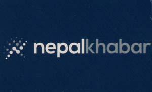 NEPALKHABAR (and logo) trademark logo