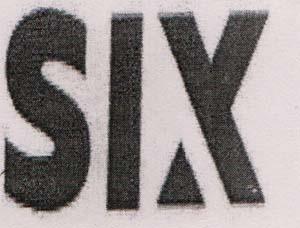 SIX (and logo) trademark logo