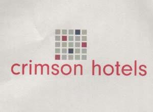 CRIMSON HOTELS (and logo) trademark logo