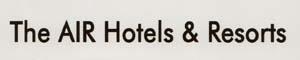 THE AIR HOTELS & RESORTS (and logo) trademark logo