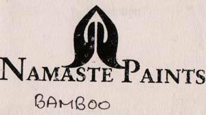 NAMASTE PAINTS BAMBOO (and logo) trademark logo