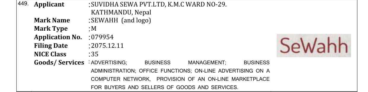 Original bulletin entry for SEWAHH (and logo)