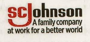 SC JOHNSON A FAMILY COMPANY AT WORK FOR A BETTER WORLD (and logo) trademark logo