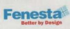 FENESTA BETTER BY DESIGN (and logo) trademark logo
