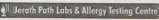 JERATH PATH LABS & ALLERGY TESTING CENTRE (and logo) trademark logo