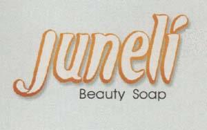JUNELI BEAUTY SOAP (and logo) trademark logo