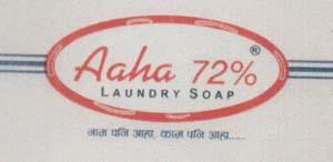 AAHA (L) 72% LAUNDRY SOAP (and logo) trademark logo