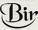 BIR (and logo) trademark logo