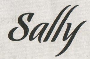 Sally (Stylized) (and logo) trademark logo