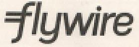 FLYWIRE Stylized (and logo) trademark logo