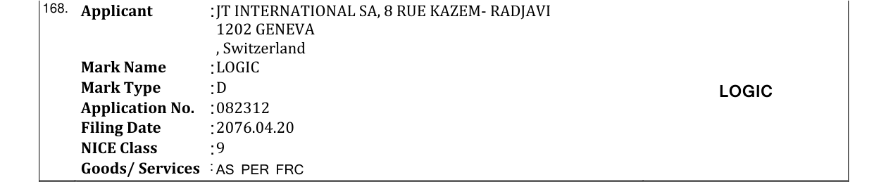 Original bulletin entry for LOGIC
