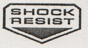 SHOCK RESIST (and logo) trademark logo