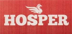HOSPER (and logo) trademark logo