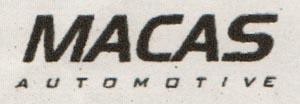MACAS AUTOMOTIVE (and logo) trademark logo