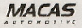 MACAS AUTOMOTIVE (and logo) trademark logo