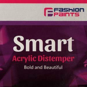 FASHION PAINTS SMART ACRYLIC DISTEMPER (and logo) trademark logo
