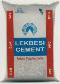 LEKBESI CEMENT (and logo) trademark logo