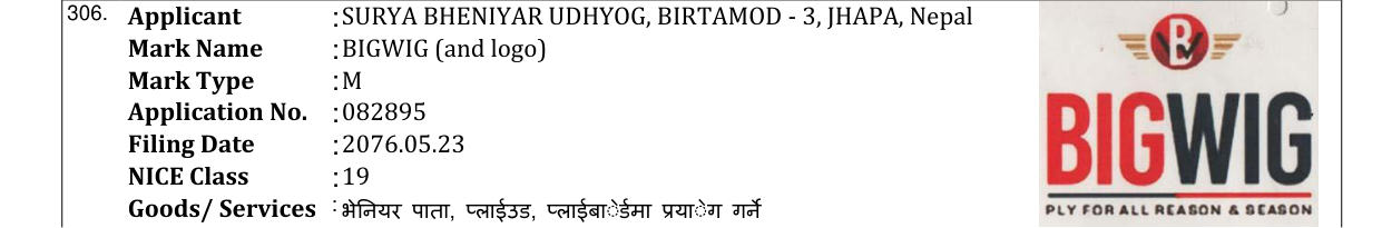 Original bulletin entry for BIGWIG (and logo)