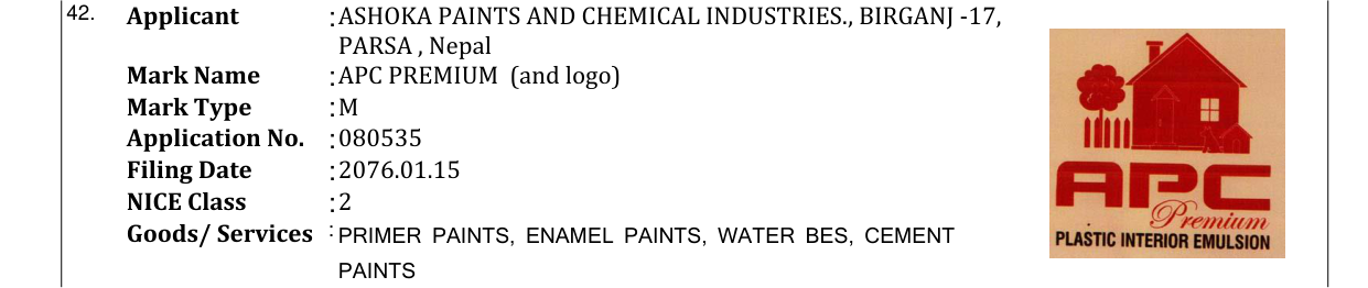 Original bulletin entry for APC PREMIUM (and logo)