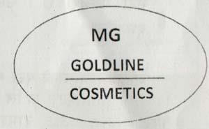 MG GOLDLINE cosmetics (and logo) trademark logo