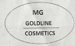 MG GOLDLINE cosmetics (and logo) trademark logo