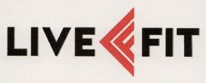 LIVEFIT (and logo) trademark logo