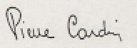 PIERE CARDIN (and logo) trademark logo