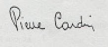 PIERRE CARDIN (and logo) trademark logo