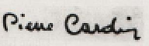 PIERE CARDIN (and logo) trademark logo