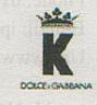 DOLCE & GABBANA K & CROWN DESIGN (and logo) trademark logo