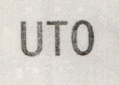UTO (Stylized) (and logo) trademark logo