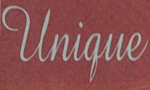 UNIQUE (and logo) trademark logo