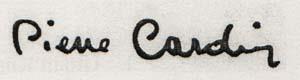 PIERE CARDIN (and logo) trademark logo