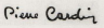 PIERE CARDIN (and logo) trademark logo