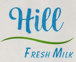 HILL FRESH MILK (and logo) trademark logo