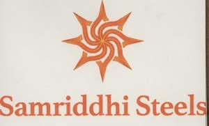 SAMRIDDHI STEELS (and logo) trademark logo