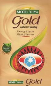 MOTI CHIYA GOLD (and logo) trademark logo