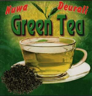 NUWA DEURALI GREEN TEA (and logo) trademark logo