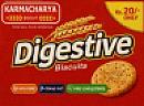 KARMACHARYA DIGESTIVE BISCUIT (and logo) trademark logo