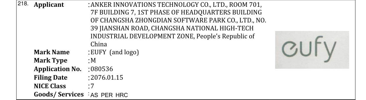Original bulletin entry for EUFY (and logo)